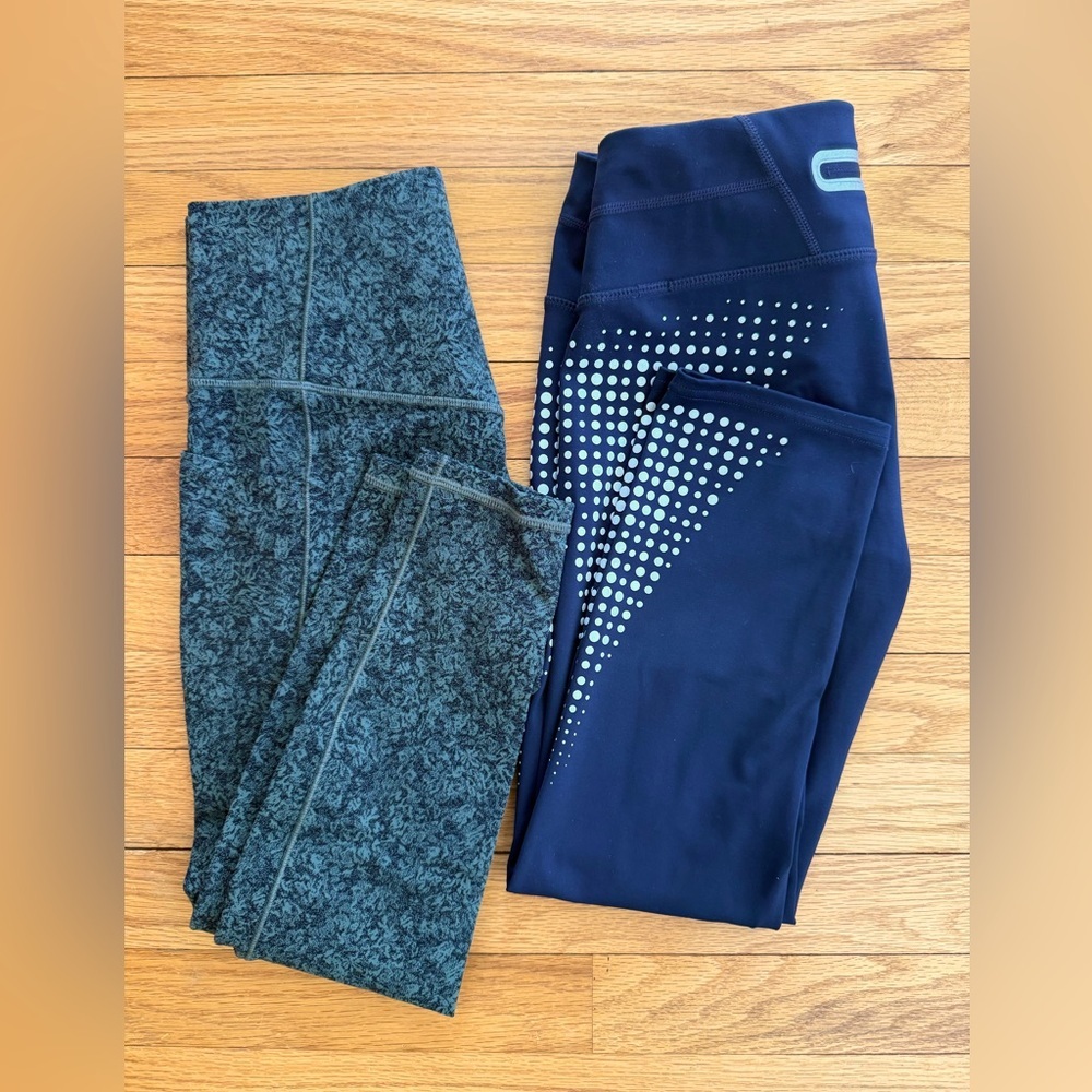 Athleta Leggings/Workout Pant Bundle ~ Size S ~ Salutation Slash Pocket 7/8